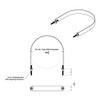 SS Flat Air Tank Straps 9.75 X 1.375 Inch For Peterbilt 378, 379, 386, 389