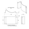 Stainless Steel 15 Inch Air Cleaner Mounting Plate For Peterbilt 378, 379, 388 & 389