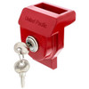 Heavy Duty Red Aluminum Glad Hand Trailer Lockout Device - Keyed Alike
