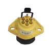 7 Way Receptacle QCS Socket STA Dryer, Bullet Termination, Locking Clip