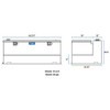 Bright Diamond Plate Aluminum 85 Gallon Transfer Tank