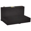 Gloss Black Diamond Plate Aluminum 100 Gallon L-Shape Transfer Tank