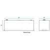 Bright Diamond Plate Aluminum 50 Gallon Rectangle Transfer Tank