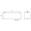 White Smooth Steel 45 Gallon Rectangle Transfer Tank