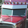 430 Stainless Steel 3 PC Windshield Trim For Peterbilt 379, 386, 388, 389
