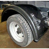 Smooth Black Molded Polyethylene Fender For 19.5 Inch Dual Rear Wheels