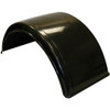 Smooth Black Molded Polyethylene Fender For 19.5 Inch Dual Rear Wheels
