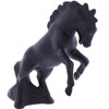 Fighting Stallion Hood Ornament Matte Black Die Cast