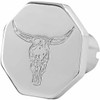 Engraved Octagon Air Brake Knob With Bull Logo
