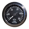 Isspro 2 Inch Chrome Mechanical Turbo Pressure Gauge 2-50P PSI