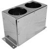 Twelve Gauge Customs Stainless Steel Dual Cup Holder