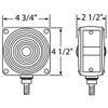 Double Face Red / Amber Square Turn Signal Light