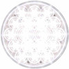 4 Inch 18 Diode White LED Clear Lens Reflector Marker Light