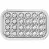24 Diode Rectangular Pearl White LED Clear Lens Back-Up Light