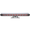 10 LED Dual Function 3rd Brake Light W/ Chrome Swivel Pedestal Base - Red LED / Clear Lens