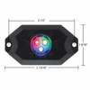 Bluetooth RGB Multi-Color 500 Lumen LED Rock Light - 4 Piece