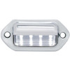 Chrome License Plate Light, White 4 Diode, 2.5 X 1.125 X 1 Inch