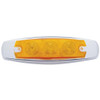 15 Diode Amber LED Marker Light W/ Chrome Bezel- Peterbilt Style