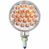 Amber Pearl LED Pedestal Single Face Light, 4.125 Inch Round