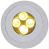 Super Bright LED Bulkhead Light W/ Chrome Housing - Amber LED / Amber Lens