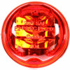 2 Inch 8 Diode Round High Profile Light - Red Lens / Red LED