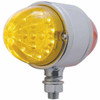 17 Diode Single Post Double Face Red/Amber LED Reflector Light