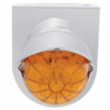 Stainless Light Bracket W/19 LED Bullet Style Grakon 1000 Light And Visor - Amber LED/ Amber Lens