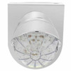 Stainless Light Bracket W/19 LED Bullet Style Grakon 1000 Light And Visor - Amber LED/Clear Lens