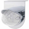 Stainless Light Bracket W/19 LED Watermelon Light And Visor - Amber LED/ Clear Lens