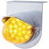 Stainless Light Bracket W/19 LED Reflector Light And Visor - Amber LED/ Amber Lens Stainless Light Bracket W/19 LED Reflector Light And Visor - Amber LED/ Amber Lens