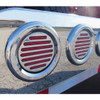 4 Inch Chrome Plastic Bezel - Twist On 4 Inch Chrome Plastic Bezel - Twist On