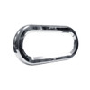 6.5 Inch Oval Chrome Plastic Oval Bezel W/O Visor - Snap On