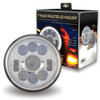 7 Inch Round Chrome LED Projection Headlight With 9 Diodes