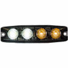 4.5 Inch Ultra Thin 12V-24V Amber/Clear LED Strobe Light W/ 23 Flash Patterns