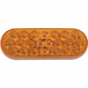 2.25 X 6.5 Inch Oval Style Amber LED Strobe Light, Multi-Volt