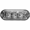 3 Diode Mini Surface-Mount Amber LED Clear Lens Strobe Light W/ 36 Patterns