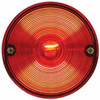 Round Stud Mount Stop, Turn & Tail Light W/ License Light - Red