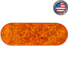 Oval 10 Diode White LED Strobe Light Amber Lens Oval 10 Diode White LED Strobe Light Amber Lens