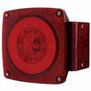 Over 80 Inch Wide LED Submersible Combination Tail GLO Light Without License Light - Red LED / Red Lens