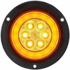 21 LED 4 Inch Flange Mount Glo-Light - Turn Signal - Amber LED / Amber Lens