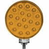 Double Face Turn Signal & Marker Round LED Fender Light - Amber / Red