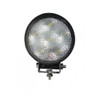 4.5 Inch Round LED Work Light W/ Clear Lens & Black Housing 6 Diodes 600 Lumens