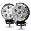4.5 Inch Round 6 Front Diode & 3 Side Diode LED Work Light W/ 1920 Lumens 4.5 Inch Round 6 Front Diode & 3 Side Diode LED Work Light W/ 1920 Lumens
