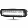 6 Inch 18 Diode Dual Rectangular LED Work Light W/ Amber Strobe 1400 Lumens 6 Inch 18 Diode Dual Rectangular LED Work Light W/ Amber Strobe 1400 Lumens