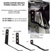 Peterbilt 389 Bumper Support Brackets For 20 To 22 Inch Bumpers