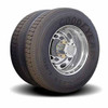 Twist-N-Lock Aero Clear Cover Set For 24.5 Inch Trailer Wheels With 5.5 Inch Bolt Circle