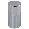 33MM X 4 Inch Chrome Push-On Cylinder Nut Cover W/ Flat Top
