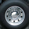 Top Hat Axle Cover With Removable Center Cap & 10 Lug Nuts Premium Chrome For Most 20, 22.5 & 24.5 inch Wheels