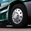 33MM Chrome Top Hat Axle Covers Kit - Pointed