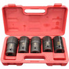 1 Inch Drive Deep Impact Socket Set - 5 Piece